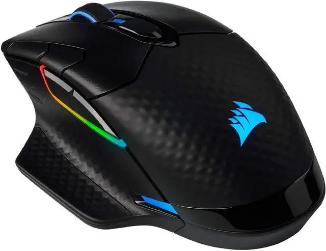 Alt view image 13 of 16 - Corsair Dark Core RGB Pro SE, Wireless FPS/MOBA Gaming Mouse with Slipstream Technology, Black, Backlit RGB LED, 18000 DPI, Optical, Qi Wireless Charging Certified
