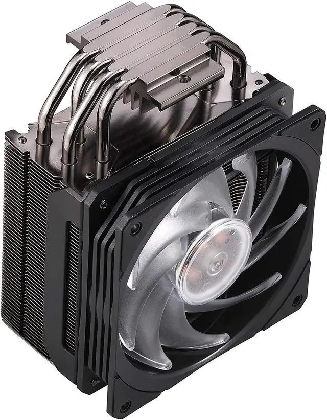 Alt view image 11 of 12 - Cooler Master Hyper 212 RGB Black Edition CPU Air Cooler, SF120R RGB Fan, 4 CD 2.0 Heatpipes, Anodized Gun-Metal Black, RGB Lighting for AMD Ryzen/Intel LGA1200/1151 LGA 1700 Compatible