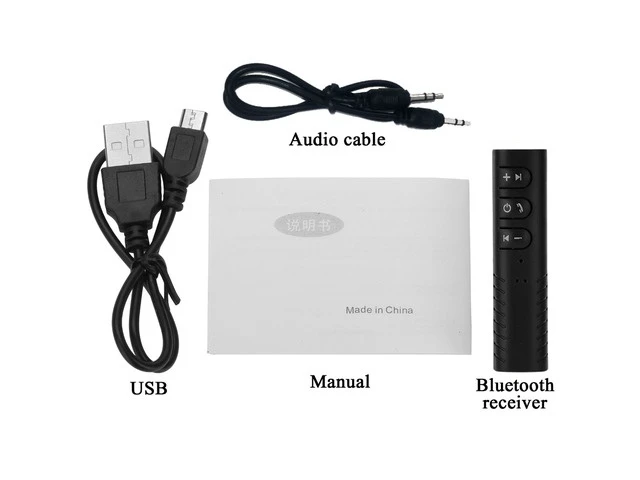 Alt view image 4 of 7 - AX-03 3.5mm Bluetooth 4.1 Stereo Headphone Earphone Audio Receiver Adapter Converter Earphone Bluetooth Receiver, Black