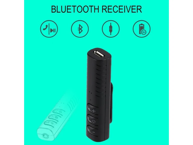 Alt view image 5 of 7 - AX-03 3.5mm Bluetooth 4.1 Stereo Headphone Earphone Audio Receiver Adapter Converter Earphone Bluetooth Receiver, Black