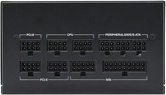 Alt view image 6 of 7 - 80Plus Gold RGB ATX 850W Full Modular PSU Professional Game Video PC Mute Power Supply Maximum Peak 1000w