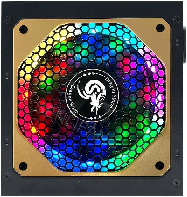 Alt view image 3 of 7 - 80Plus Gold RGB ATX 850W Full Modular PSU Professional Game Video PC Mute Power Supply Maximum Peak 1000w