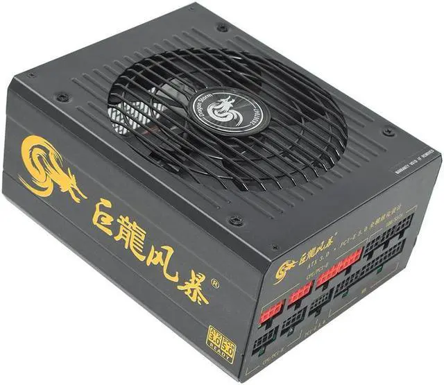 Alt view image 4 of 7 - 1600W Support Dual CPU Power Supply ATX3.0 PCIe5.0 PC Active Unit Professional E-Sports Video Game Computer PSU