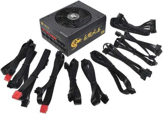 Alt view image 2 of 7 - 1600W Support Dual CPU Power Supply ATX3.0 PCIe5.0 PC Active Unit Professional E-Sports Video Game Computer PSU