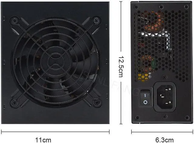 Alt view image 2 of 7 - 80Plus Bronze SFX Micro 400W PSU 110-230V Active PC Full Module High Efficiency Computer Power Supply