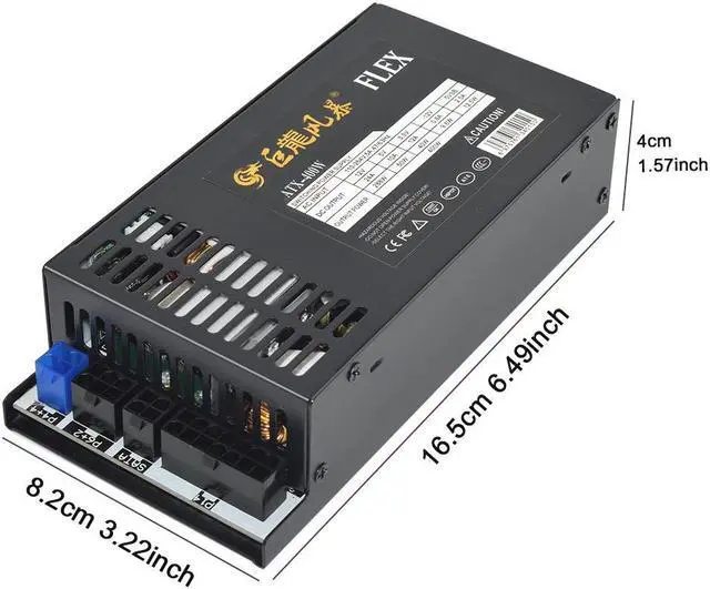 Alt view image 2 of 6 - 1U Mini Flex PC Power Supply Full Modular 110-264V ATX 600W PSU For ENP-7660B K39 A4 S3 G5 ITX Case Desktop