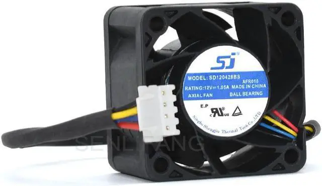 Main image of Brand New 1066 Cooling Fan SD120428BS 4028 40X40X28mm 40mm 12V 1.05A 4Pin High Speed Server Fan Axial Fan
