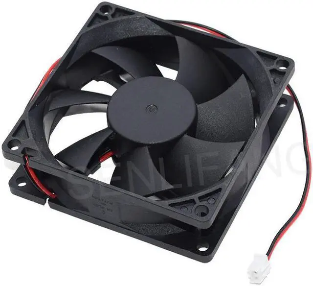 Alt view image 5 of 5 - HDH0812EA -A Cooling 8025 DC12V 0.38A Square Fan 80*80*25MM Two Lines Cooler Well Fully Tested