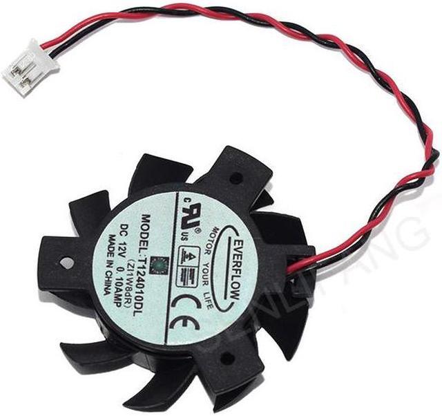 Alt view image 5 of 5 - Well Tested EVERFLOW T124010DL DC12V 0.1A  Graphics Cooling Fan
