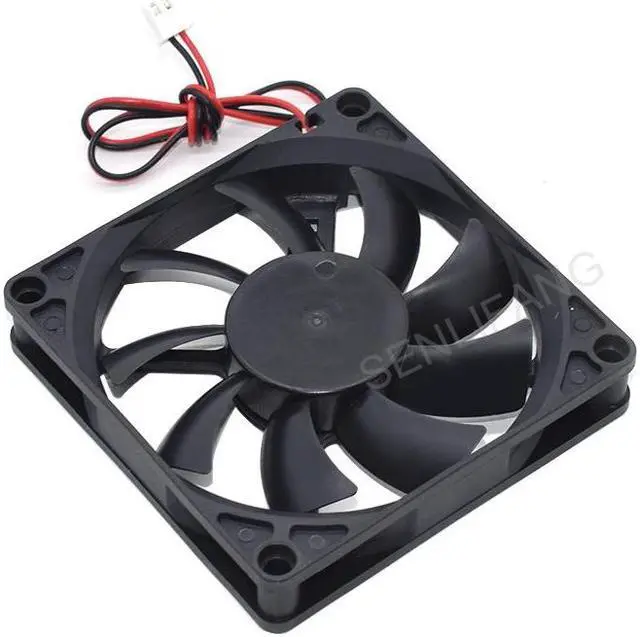 Alt view image 5 of 5 - New For Jamicon JF0815S1UR-R DC 12V 0.34A 80x80x15mm 2-Line Square Cooling Fan
