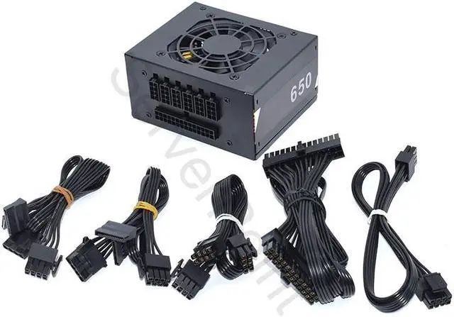 Alt view image 2 of 4 - 110V 220V Gaming pc power supply SFX650 for SFX Full Modular 80plus Bronze Power Supply XH650 550W FSP MS450 Working
