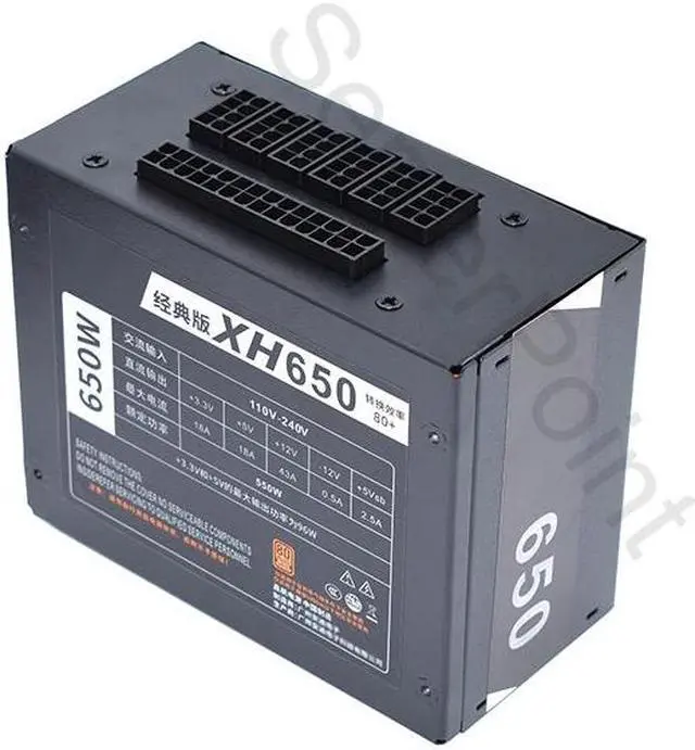 Alt view image 3 of 4 - 110V 220V Gaming pc power supply SFX650 for SFX Full Modular 80plus Bronze Power Supply XH650 550W FSP MS450 Working