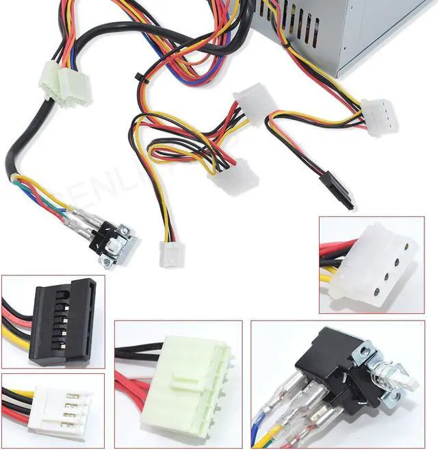 Alt view image 6 of 6 - New 300W PSU For Antec AT With Switch adjustable PC Power Spark Machine PP-300V Power P8P9 115/230V Power Supply