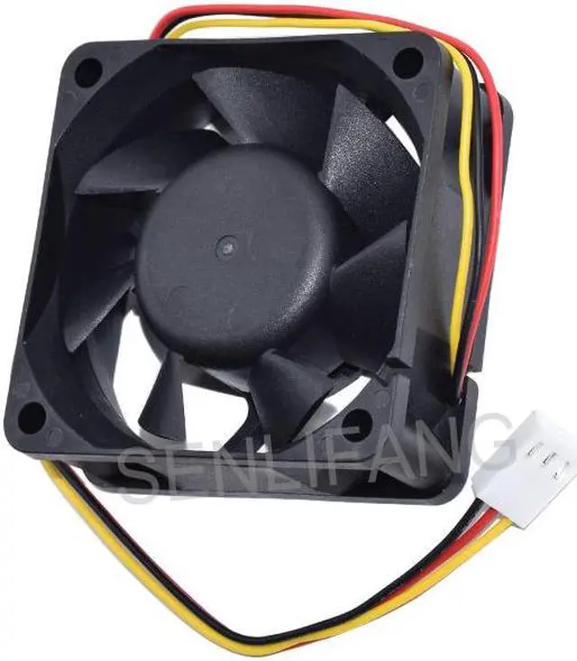 Alt view image 2 of 7 - Original EFC-06E12D 6025 60*60*25MM cold 6 12V 0.60A 3 wires square inverter fan