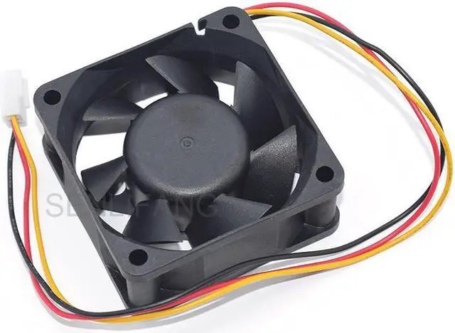Alt view image 4 of 7 - Original EFC-06E12D 6025 60*60*25MM cold 6 12V 0.60A 3 wires square inverter fan