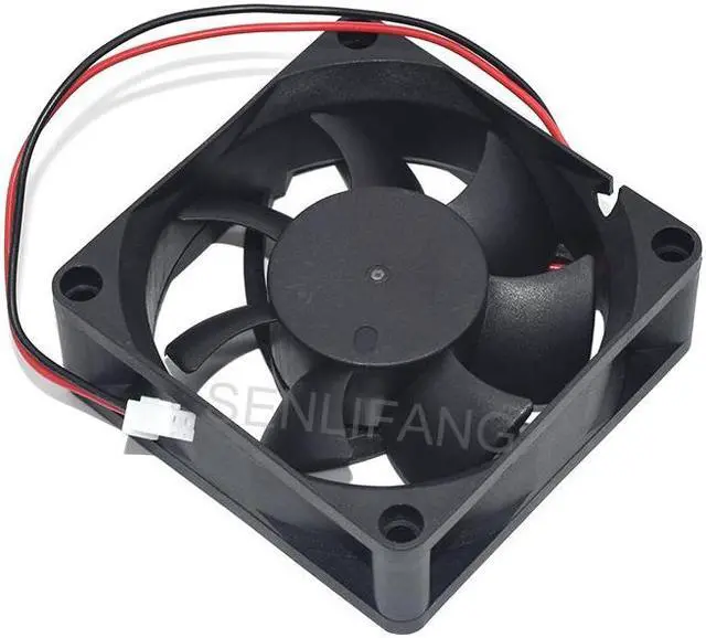 Alt view image 4 of 4 - Brand New Cooler HDH0712UA For HXH DC12V 0.35A 2 Wires Square Cooling 70x70x25MM 7025 Fan