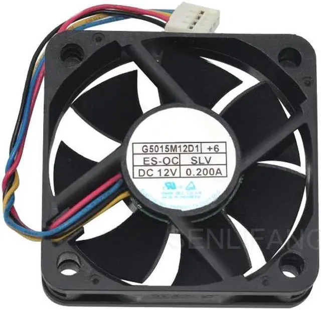 Main image of G5015M12D1+6 12V 0.2A 50*50*15mm 4-Wire DC Vehicle Audio Cooling Fan cable lengeth 9.5cm only