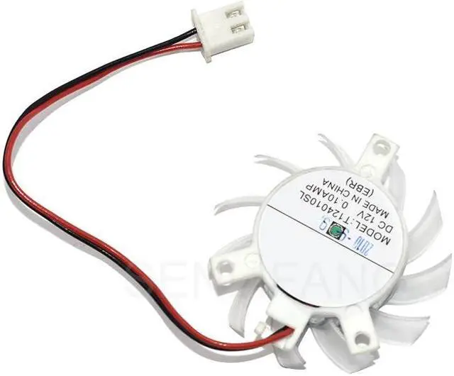 Alt view image 3 of 4 - Brand New Cooler T124010SL R124010SL 37mm 23x29x29mm 12V 0.10A 2Pin For Gigabyte GT210 Card Cooling Fan