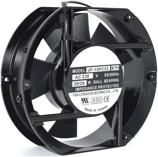 Main image of For FULLTECH UF-15PC23 BTH AC 230V 50/60hZ 29W 172x150x51mm Ball Bearing Impedance Protected Server Cooling Fan Tested OK