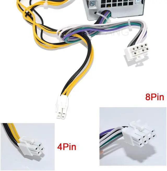 Alt view image 5 of 6 - New Power Supply 8Pin 240W H240EM-00 B240AM-00 B240EM-00 D240ED-00 H62JR For Dell Optiplex 3040 3046 3050 5040 7040 7050 V3250