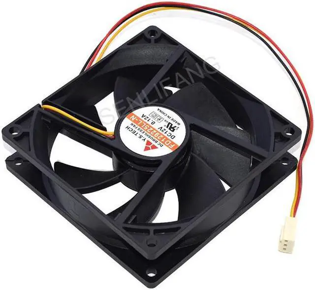 Alt view image 4 of 5 - New Fully Tested For Y.S Tech FD129225LL-N DC 12V 0.12A 90x90x25mm 3-wire Server Cooling Fan
