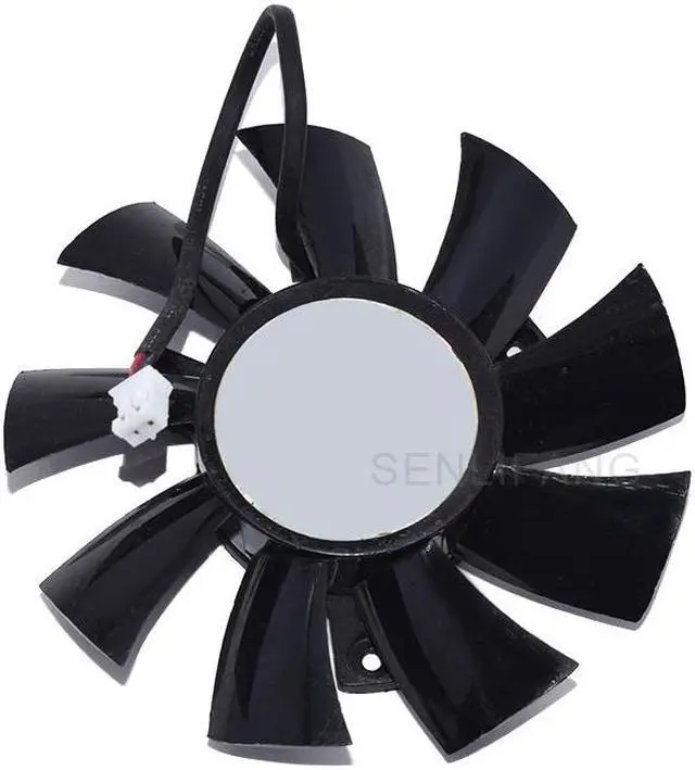 Alt view image 2 of 5 - New For ARX FS1280-A1842C 12 V 0.28 A DC 75 MM C.T.C 40 MM Two-Wire Frameless Video Card Fan
