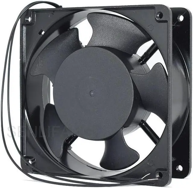 Alt view image 3 of 4 - Well Tested 12CM AC220V 0.12A 20W 12038 120*120*38MM BT220 Cooler 12038B2HL 2 Pins Freezer Cooling Fan