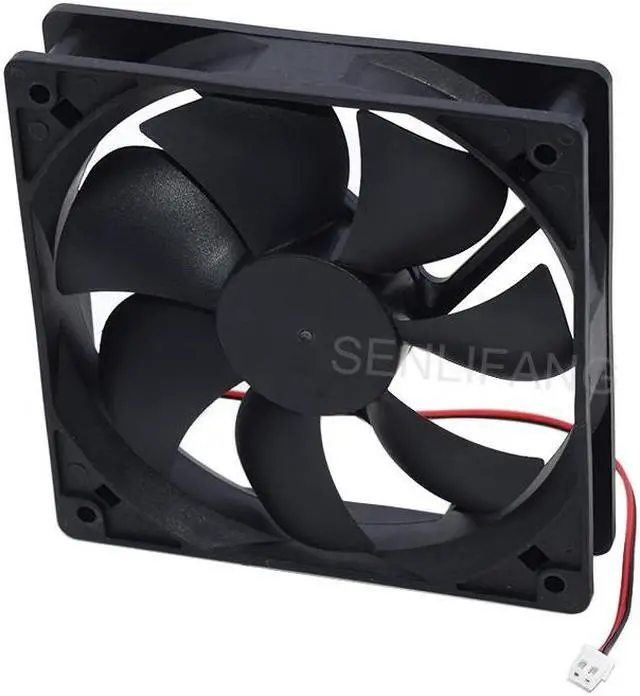 Alt view image 5 of 5 - Brand New AG12024XB257100 12025 24V 0.46A 12cm DC 2-wire Square Cooling Fan