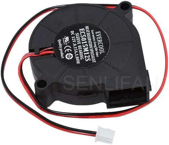 Alt view image 4 of 5 - Genuine For EVERCOOL EC5015M12S DC 12V 0.15A 50x50x15mm 2-Wire Cooling Fan