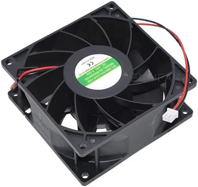 Alt view image 3 of 4 - Genuine New Fully Tested 92*92*38 MM BDB9238H24 24 V 0.33 A 2-Wire Cooling Fan