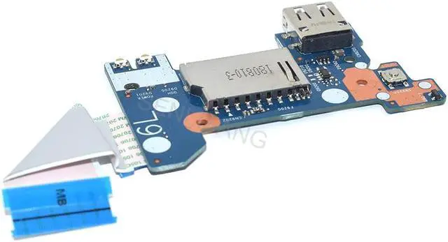 Alt view image 2 of 4 - 6050A2983901 For HP 14-CK 14-CM 240 G7 Laptop Notebook SD Card Reader USB Port Board W/ Cable L23186-001