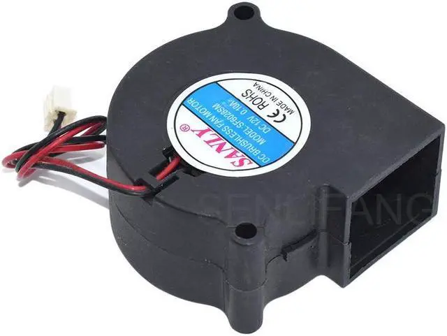 Alt view image 4 of 6 - New Original For SANLY SF6028SM DC12V 0.10A 6028 60mm 2-Wire Mute Turbo Blower Fan Humidifier Dehumidifier Cooling Fan