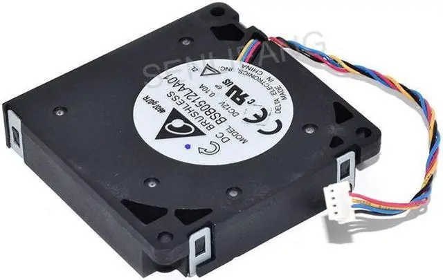 Alt view image 2 of 4 - For Delta BSB0512LAA01 DC12V 0.10A 5cm Four Lines Blower Turbo Cooler CPU Cooling Fan Pulled