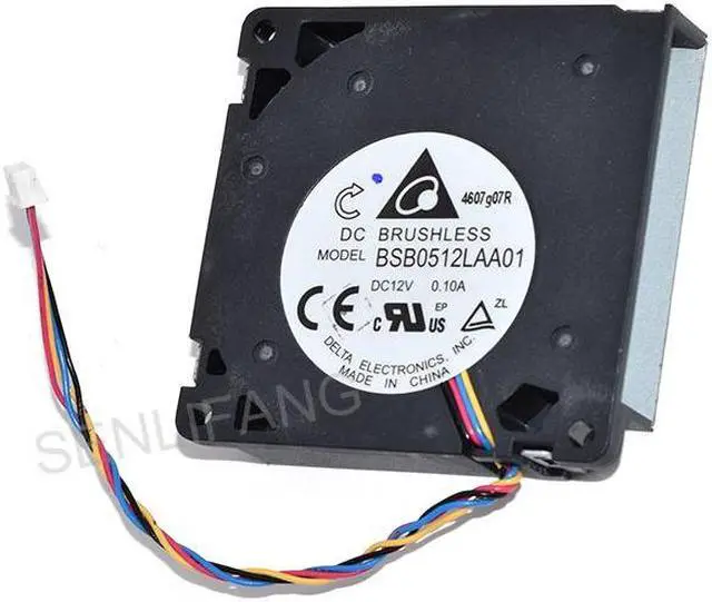 Main image of For Delta BSB0512LAA01 DC12V 0.10A 5cm Four Lines Blower Turbo Cooler CPU Cooling Fan Pulled