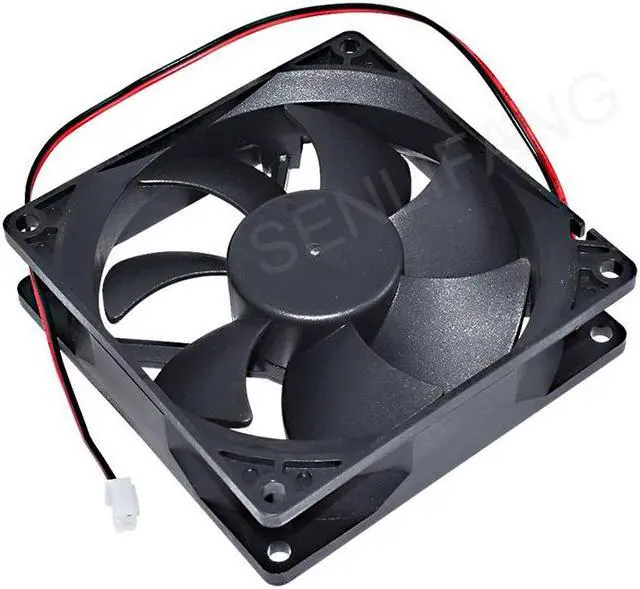 Alt view image 2 of 2 - Band New Cooler D90SH-12 9025 90MM 9CM DC 12V 0.80A 2 Wires Chassis Cooling Fan