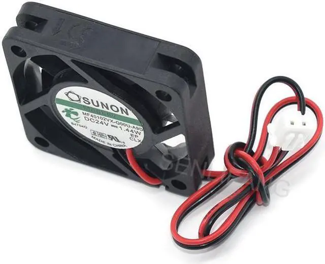 Alt view image 5 of 6 - Brand New For SUNON MF40102VX-Q00U-A9D 4010 DC24V 1.4W 2-Wire Silent Fan
