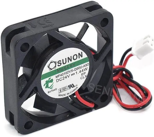 Alt view image 3 of 6 - Brand New For SUNON MF40102VX-Q00U-A9D 4010 DC24V 1.4W 2-Wire Silent Fan