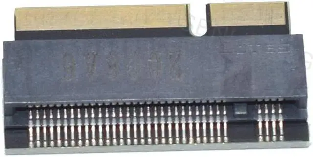 Alt view image 3 of 4 - For MacBook Pro 2012 A1418 A1419 A1425 A1398 21345 Adapter Card New M.2 NGFF B+M Key SATA SSD M2