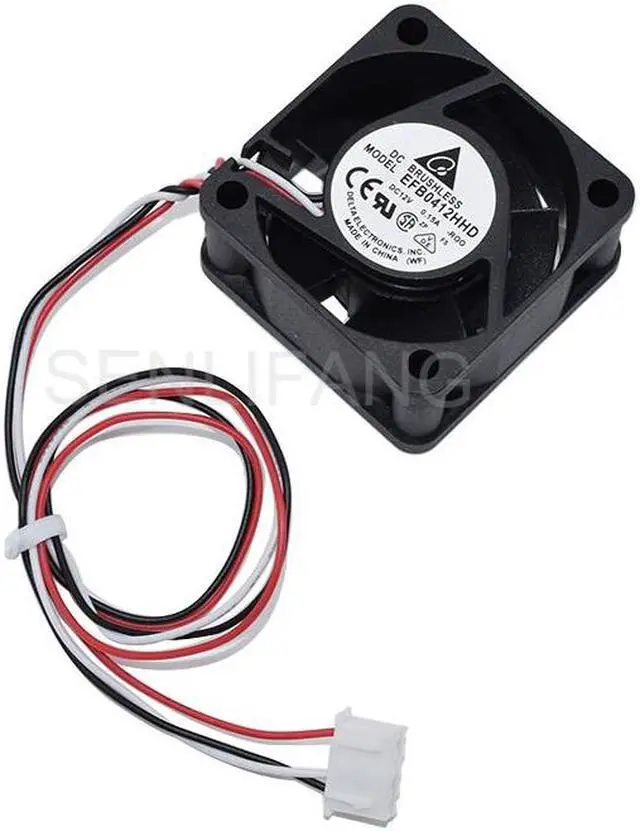 Alt view image 2 of 3 - Fully Tested EFB0412HHD -R00 DC12V 0.15A 4020 Cooler For Huawei 3600 5600 H3C Delta Server Cooling Fan