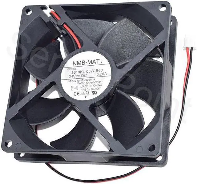 Main image of New 24V 3610KL-05W-B60 Cooling Fan 90x90x25MM 9025 DC24V 0.26A 2-Line For NMB-MAT