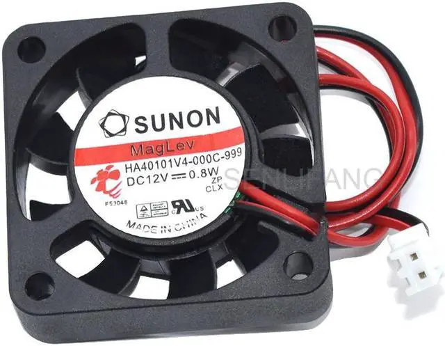 Alt view image 3 of 5 - For SUNON DC12V 0.8W 4cm 40mm 40x40x10mm HA40101V4-000C-999 2-Wire South-North Bridge Ultra-quiet Cooling Fan New