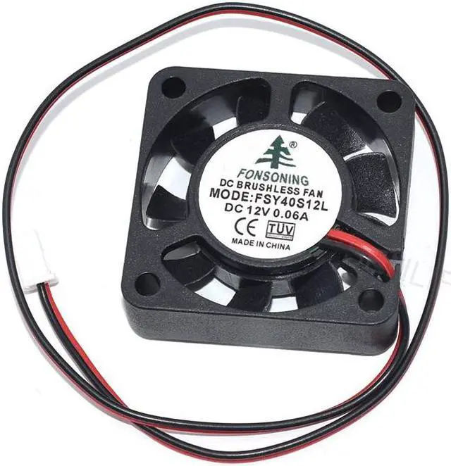Main image of New DC12V 0.06A 4cm 40*40*10mm 2Pin For FONSONING 4010 FSY40S12L Mute Cooling Fan