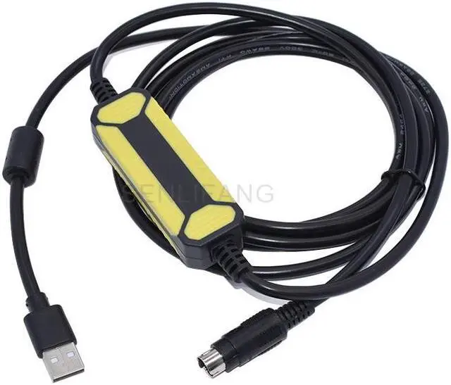 Alt view image 2 of 4 - NEW USB-SC09-FX FX-USB-AW For Mitsubishi MELSEC FX Series PLC Programming Cable USB To RS422 Adapter Data Download Line