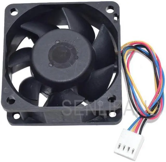 Alt view image 3 of 3 - New For DELTA AFB0612DH DC12V 1.10A 60x60x25MM 6025 Four Pins Square Cooling Fan
