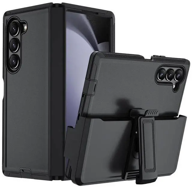 Alt view image 2 of 4 - For Samsung Galaxy Z Fold 6 5G Case Belt Clip Holster Hybrid Heavy Duty Shockproof Armor Cover