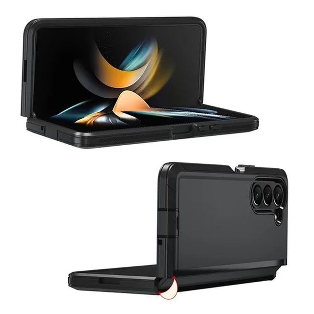 Alt view image 4 of 5 - For Samsung Galaxy Z Fold 7 5G Case Heavy Duty Shockproof Armor Cover with Belt Clip Holster Rugged Protective Shell