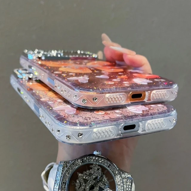 Alt view image 4 of 6 - For iPhone 18 Pro Max ,Sparkly Clear Phone Case Cover Fashion Butterfly Crystal Bling Rhinestone
