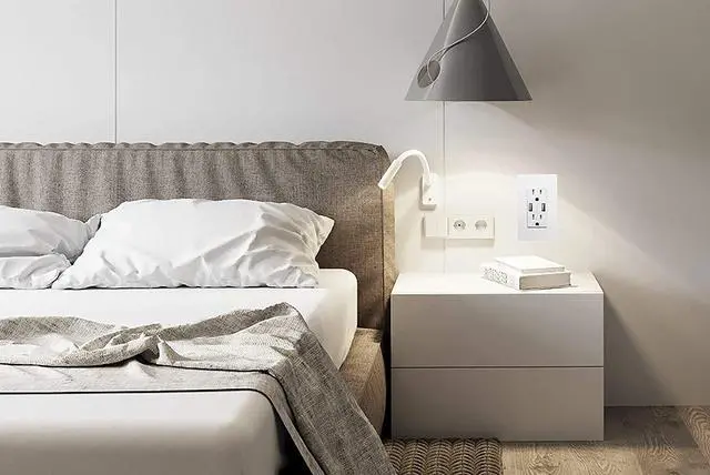 Alt view image 4 of 5 - Outlet with USB High Speed Charger 4.2A Charging Capability,Duplex Receptacle 15 A, Tamper Resistant Wall socket USB Outlet,Child Proof Safety,Screwless Wall Plate,White (2 Pack)