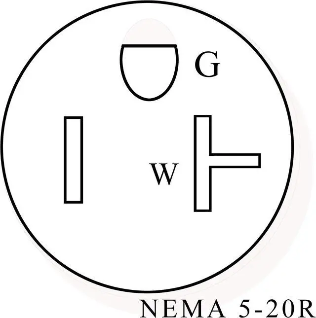 Alt view image 3 of 5 - 25 Ft NEMA 5-20 Plug to 5-20 Connector Extension Power Cord,20A/125V,12/3 SJTW,T Blade Power Cord,Black
