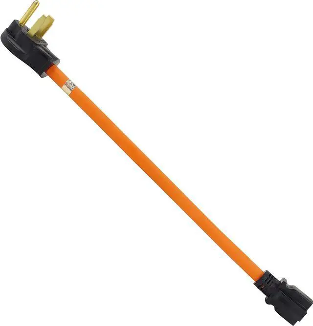 Alt view image 2 of 5 - 1.5 FT NEMA 6-50P to 6-20R Welder Adapter Cord,Electric Vehicle Charging Adapter,20 Amp,250V,SJTW 12AWG*3C Cable and The Cable UL Certification,Orange